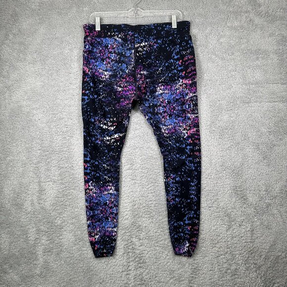 CALVIN KLEIN Womens Leggings Multicolor Spatter Size OX (~12W) Stretch Printed - Picture 2 of 11